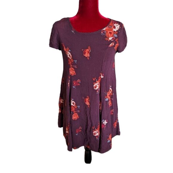 Silence and Noise Urban Outfitters Purple Floral Dress Size Small - Picture 3 of 7